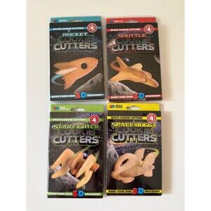 Space Cookie Cutters Suck UK Space Buggy Star Fighter Shuttle Rocket NEW